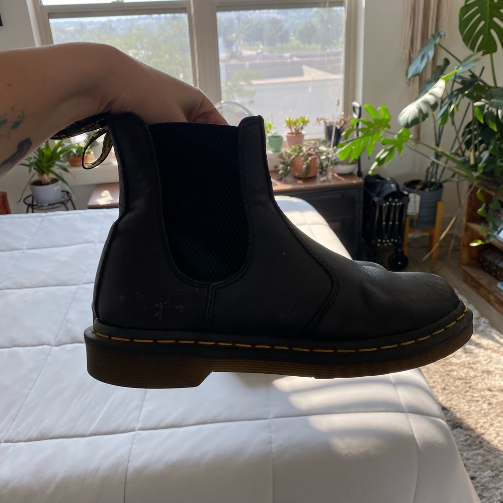 Black Leather Chelsea Boots